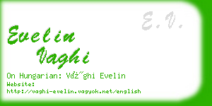 evelin vaghi business card